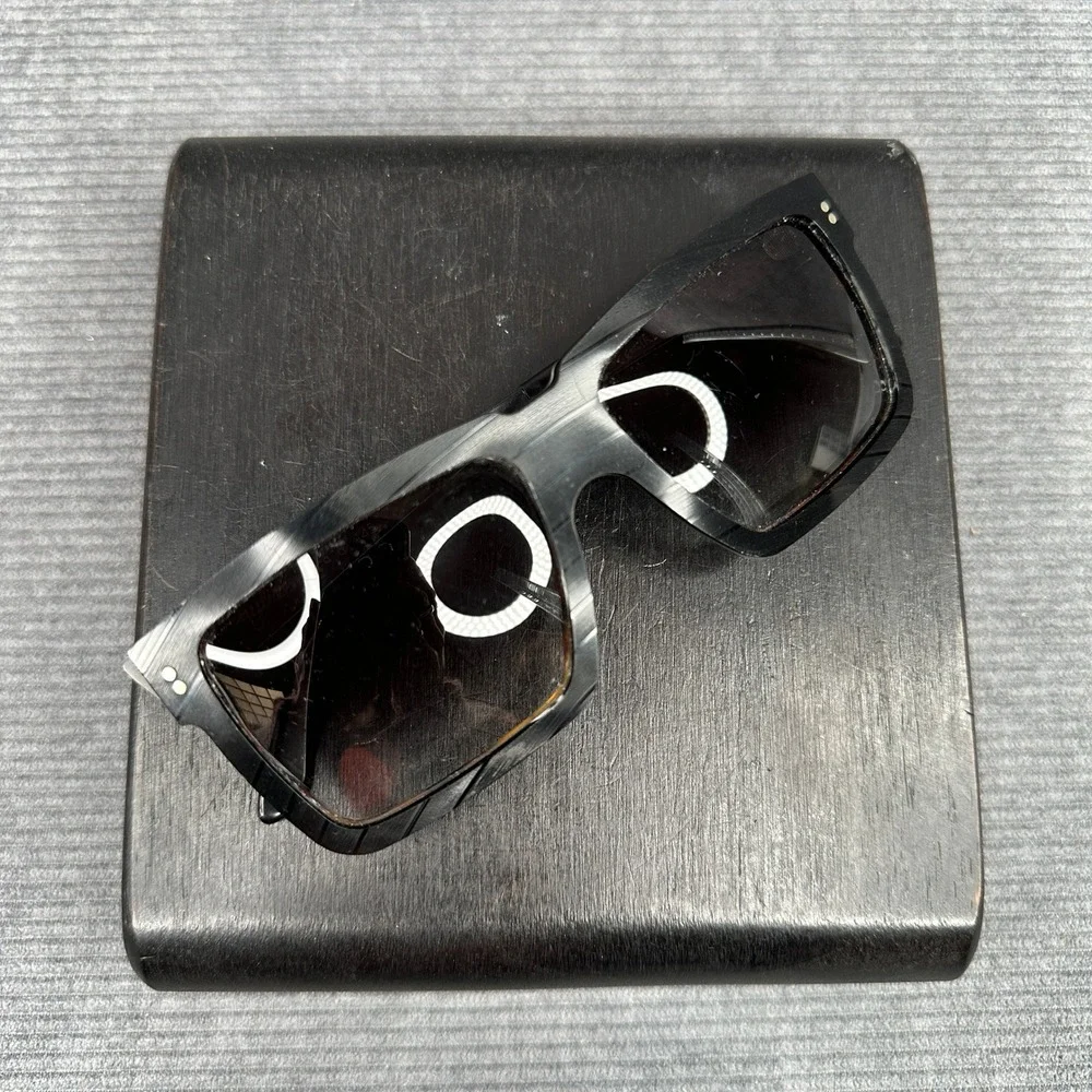 Vinylize Eyewear Tosh Black Tortoise Square Sunglasses Handmade Hungary Recycled